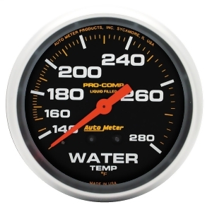 Autometer 5431 Pro-Comp Liquid-Filled Mechanical Water Temperature Gauge - All