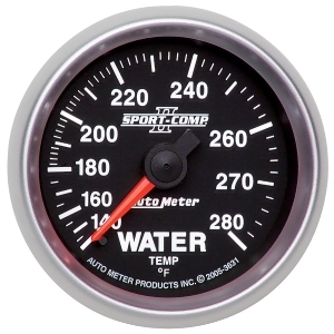 Autometer 3631 Sport-Comp Ii Mechanical Water Temperature Gauge - All