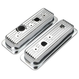 Trans-dapt Performance Products 9458 Chrome Plated Steel Valve Cover - All