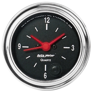 Autometer 2585 Traditional Chrome Clock - All