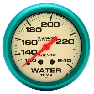 Autometer 4532 Ultra-Nite Water Temperature Gauge - All