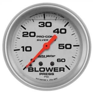 Autometer 4602 Silver LFGs Blower Pressure Gauge - All