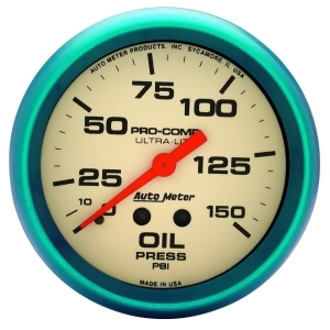 Autometer 4523 Ultra-Nite Oil Pressure Gauge - All