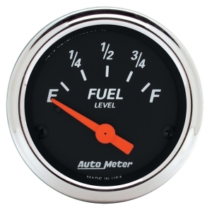 Autometer 1422 Designer Black Fuel Level Gauge - All