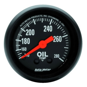Autometer 2609 Z-Series Mechanical Oil Temperature Gauge - All