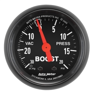 Autometer 2601 Z-Series Mechanical Boost/Vacuum Gauge - All