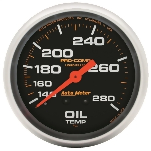 Autometer 5443 Pro-Comp Liquid-Filled Mechanical Oil Temperature Gauge - All