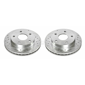 Disc Brake Rotor Set Extreme Performance Drilled and Slotted Brake Rotor - All