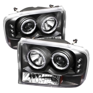 Spyder Auto 5010339 Dual Halo Led Projector Headlights - All