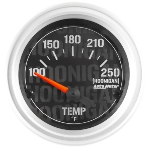 Autometer 4337-09000 Hoonigan Electric Water Temperature Gauge - All