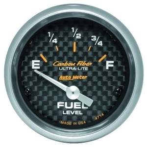 Autometer 4714 Carbon Fiber Electric Fuel Level Gauge - All