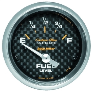 Autometer 4716 Carbon Fiber Electric Fuel Level Gauge - All