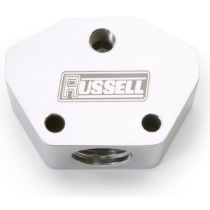 Russell 650401 Fuel Block Billet Y Block w/AN Port - All