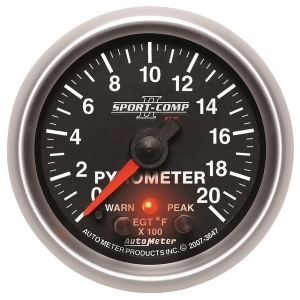 Autometer 3647 Sport-Comp Ii Electric Pyrometer Gauge Kit - All