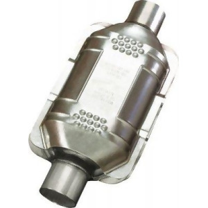 Universal Catalytic Converter 10In / 14In Body Oval 2.25In / 2.25In In/out - All