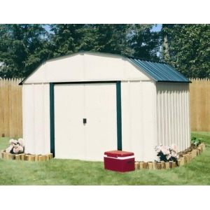 Sheridan 10Ft X 14Ft Vinyl Almond Green Meadow- Door=w55.5in X H60in - All