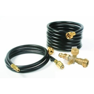 Camco 59123 Propane Brass Tee With 4 Port With 5' And 12' Hose - All