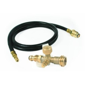 Camco 59125 Propane Brass Tee With 5' Hose - All