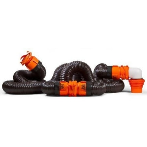 Camco 39741 Rhinoflex 20' Sewer Hose Kit With Swivel Fitting - All
