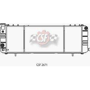 Radiator-3 Row All Metal Heavy Duty Csf 2671 fits 91-01 Jeep Cherokee - All