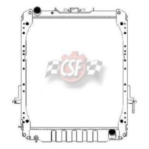 Radiator-1 Row Plastic Tank Aluminum Core Csf 3242 - All