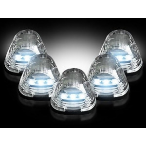 99-14 Superduty 5Pc Clear Lens With White Leds-complete Cab Light Kit With All Wiring Hardware - All