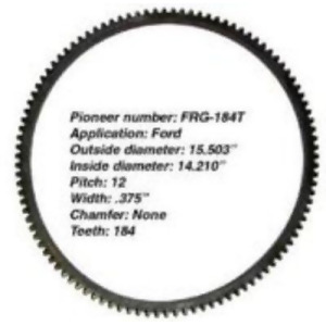 Clutch Flywheel Ring Gear Pioneer Frg-184t - All