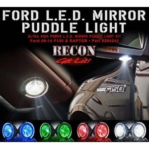 Ford 09-14 F150 Raptor Ultra High Power Led Mirror / Puddle Light Kit Red - All