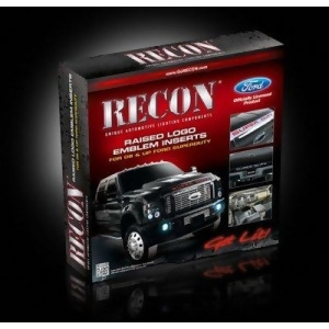 Recon 264181Wh Emblem Inserts - All