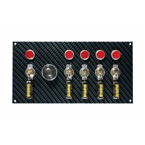 Moroso 74139 Gray/Black Fiber Design Switch Panel - All
