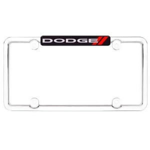 Cruiser Accessories 11036 Chrome Frame With Red Dodge Logo - All