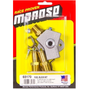 Moroso 65170 Alum Fuel Block Kit - All