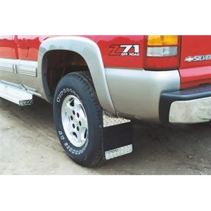 Owens Products 86Rf201S Mud Flaps Single Wheel Rubber; Steel Insert - All