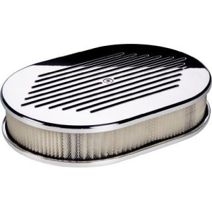 Billet Specialties 15320 Small Oval Ball Milled Billet Air Cleaner - All