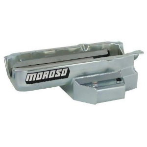 Moroso 21315 Oval Track Wet Sump Steel Oil Pan For Chevy Small-Block Engines - All