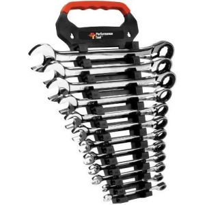 Wilmar Performance Tool W30641 Sae Ratcheting Wrench Set 12-Piece - All