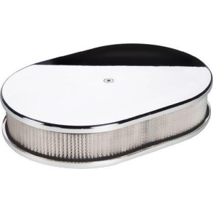 Billet Specialties 15329 Small Oval Plain Billet Air Cleaner - All