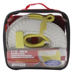 Erickson 59350 1 X 15' 7500 Lb Recovery Strap With Storage Bag - All