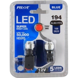Pilot Automotive Il-194B-5 Blue 5-Smd Led Dome Light Bulb 2 Piece - All