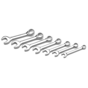 Wilmar Performance Tool W30607 Mm Full Polish Stubby Wrench 7-Piece 1-Pack - All
