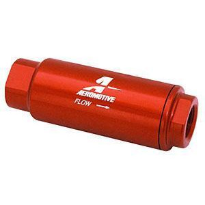 Aeromotive Fuel System Filter In-Line 3/8 Npt 100 micron Stainless Steel elem - All