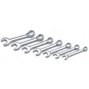Wilmar Performance Tool W30507 Sae Full Polish Stubby Wrench 7-Piece 1-Pack - All