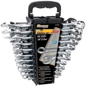 Wilmar W1069 Sae/Metric Polished Combo Wrench Set 22-Piece - All