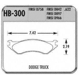 Hawk Perf Hb300y622 Disc Brake Pad Front - All