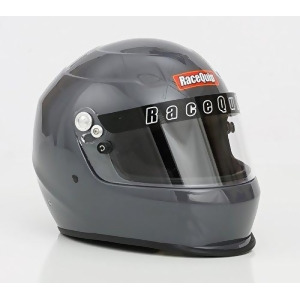 Racequip 273663 Gloss Steel Medium Pro15 Full Face Helmet Snell Sa-2015 Rated - All
