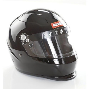 Racequip 273007 Gloss Black XX-Large Pro15 Full Face Helmet Snell Sa-2015 Rated - All