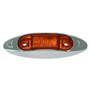 Amber 3 Led Sealed Waterproof Deluxe Light - All