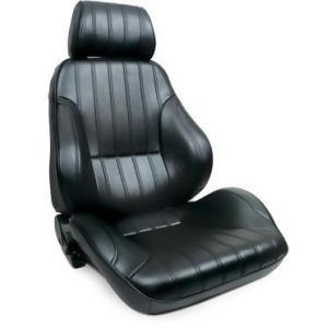 Procar By Scat 80-1000-51R Rally Series 1000 Black Vinyl Right Recliner Seat - All