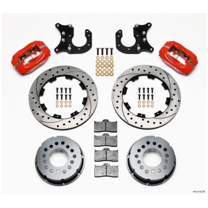 P/s Rear Disc Kit New Big Ford Drilled Red - All
