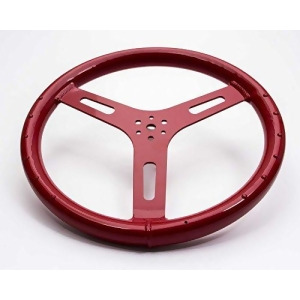 15In 1.250in Tube Flat Alum Wheel Red - All